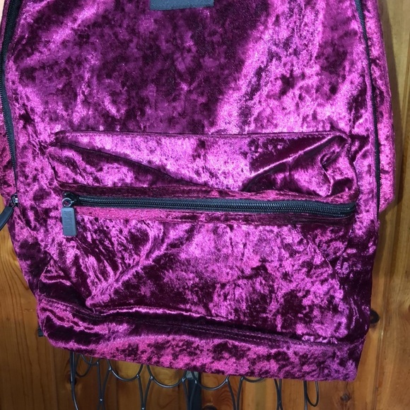 Victoria’s Secret Pink Campus Backpack Ruby Velvet school bag travel bag purple‍ - Picture 6 of 11
